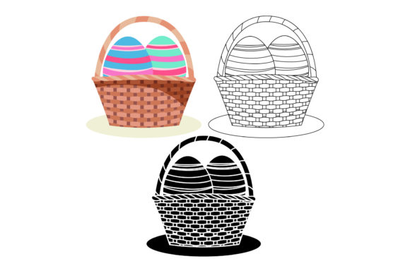 Download Easter Egg in Basket Items Collections - Basket items Collection