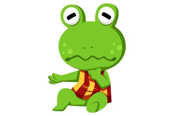 Download Cute Frog Character Design Illustration - Character design Collection