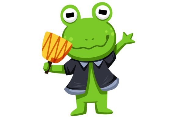 Download Cute Frog Character Design Illustration - Character design Collection
