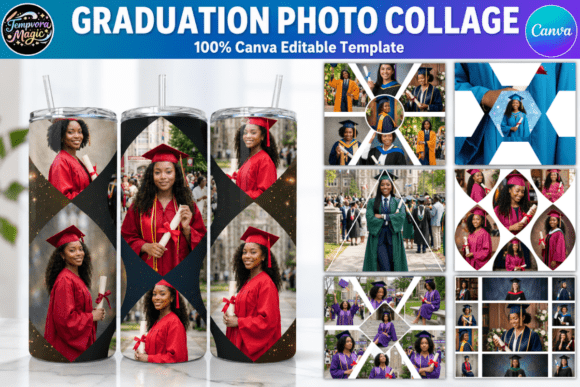 Download 30 Graduation Photo Collage CanvaTumbler - Premium Resources